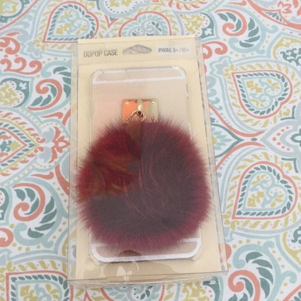 DDPop Case iPhone 6+ and 6S+ New w pom pom